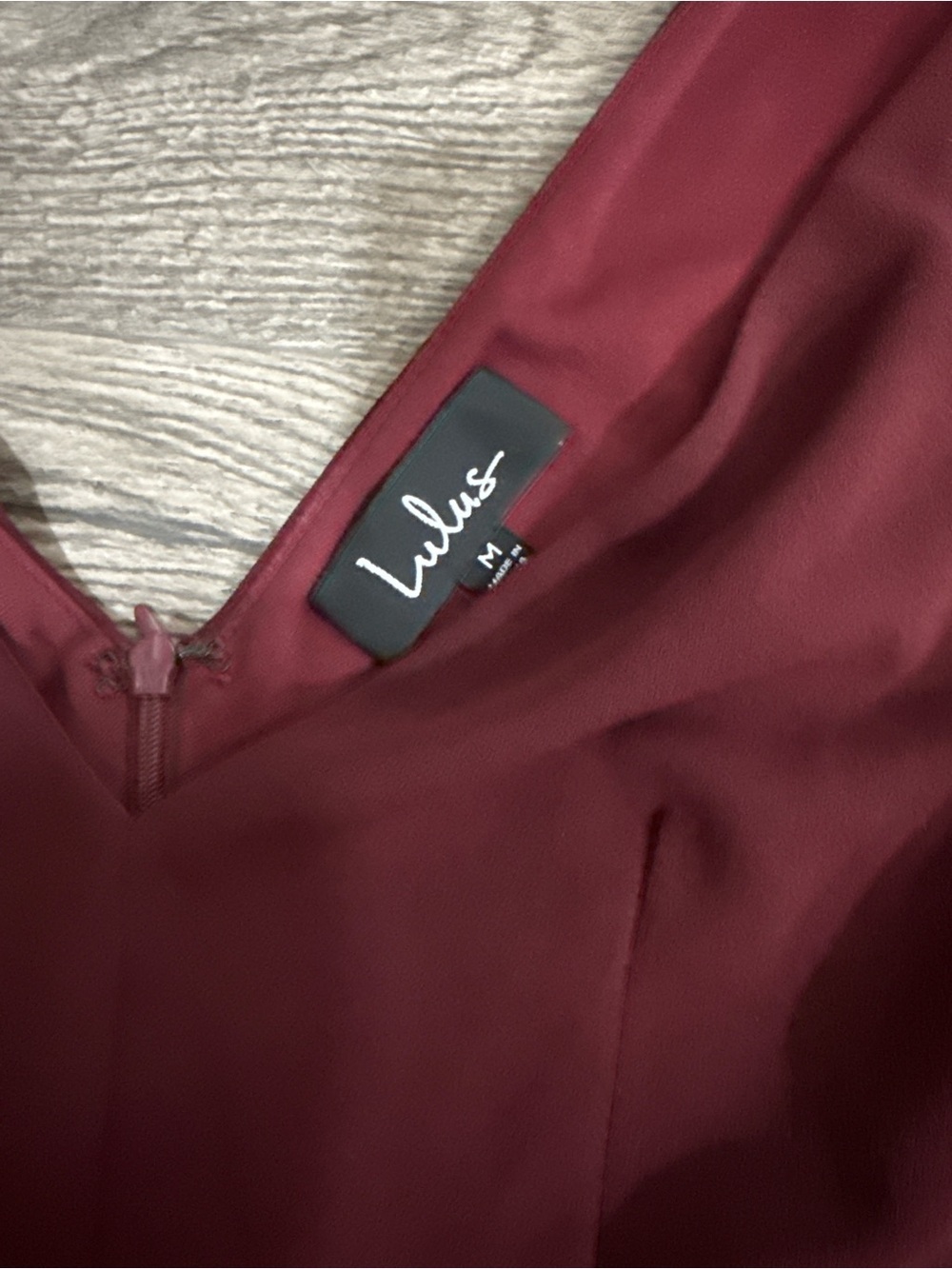 Lulus Burgundy Mermaid Maxi Dress Elegant Formal Gown Size M - Picture 4 of 5